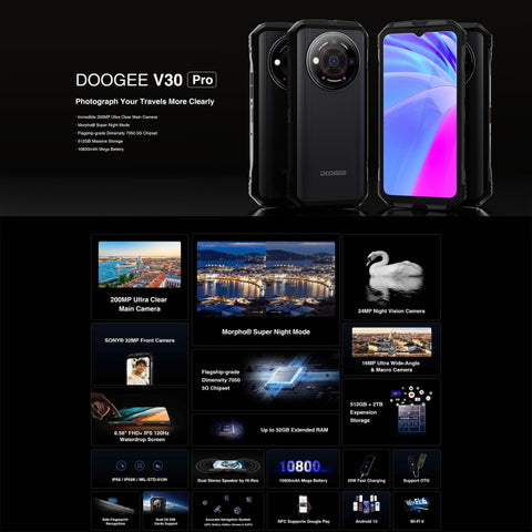 DOOGEE V30 Pro Rugged Phone 12GB+512GB