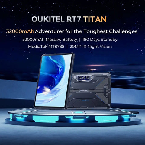 OUKITEL RT7 TITAN Rugged Tablet LTE 10.1 inch 8GB+256GB