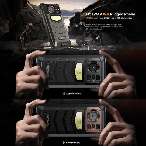 HOTWAV W11 Rugged Phone Night Vision Camera 6GB+256GB