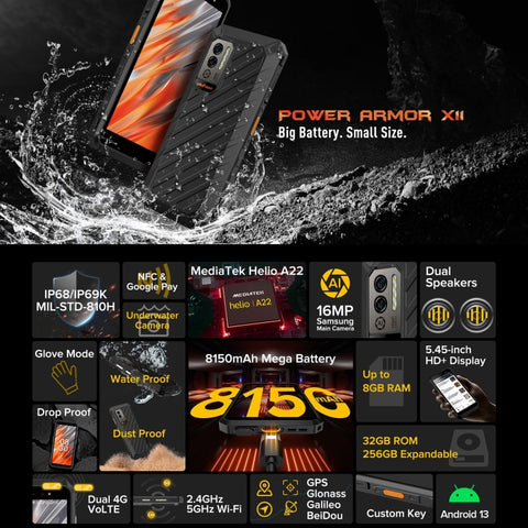 Ulefone Power Armor X11 Rugged Phone Dual SIM 4GB+32GB