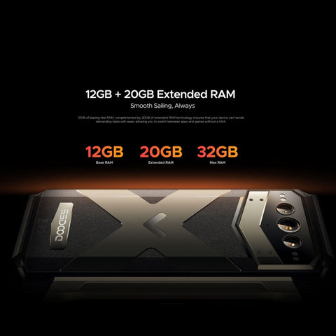 DOOGEE V Max Pro 5G Rugged Phone Dual SIM Night Vision Camera 12GB+512GB