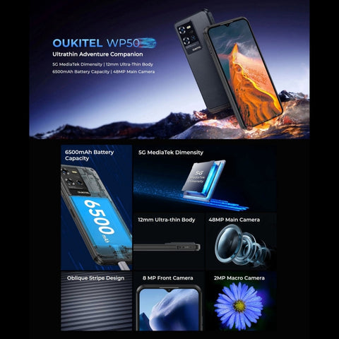 Oukitel WP50 5G Rugged Phone 4GB+256GB