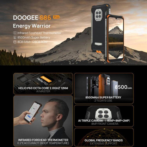 DOOGEE S86 Pro Rugged Phone 8GB+128GB