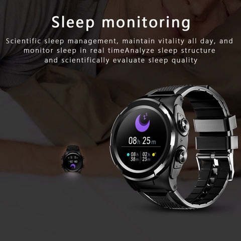 F6 1.28 inch IPS Screen 2 in 1 Bluetooth Earphone Smartwatch