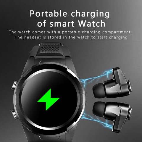 F6 1.28 inch IPS Screen 2 in 1 Bluetooth Earphone Smartwatch