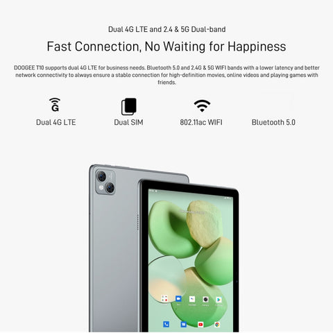 DOOGEE T10 LTE 10.1 inch 8GB+128GB (Global Version)