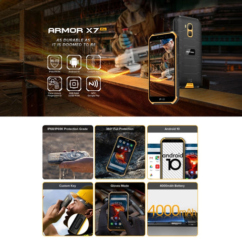 Ulefone Armor X7 Pro Rugged Phone 4GB+32GB