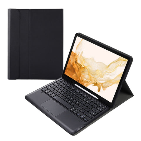 Samsung Galaxy Tab S8+ Split Bluetooth Keyboard Leather Case with Holder & Pen Slot & Touchpad