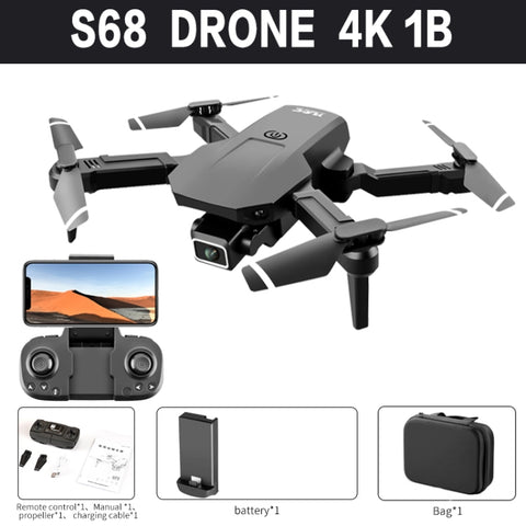 S68 4K Mini Folding Air Pressure Fixed Altitude Quadcopter Drone For Aerial Photography