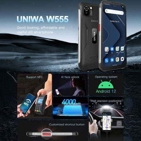 UNIWA W555 Rugged Phone Dual SIM 3GB+32GB (Global Version)