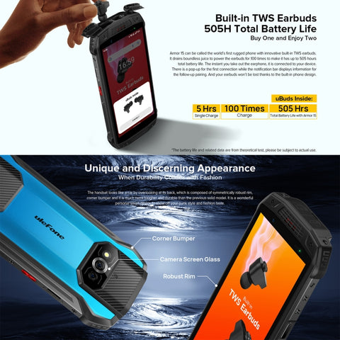 Ulefone Armor 15 Rugged Phone 6GB+128GB