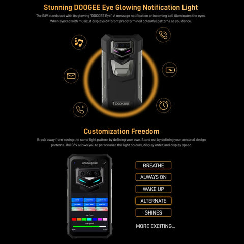 DOOGEE S89 Pro Rugged Phone Night Vision Camera 8GB+256GB