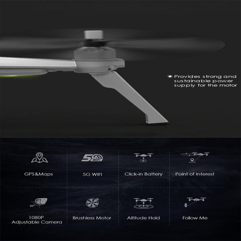 JJPRO X5 4-Channel Quadcopter with WiFi Real-time Video & GPS Photographing Drone Silver