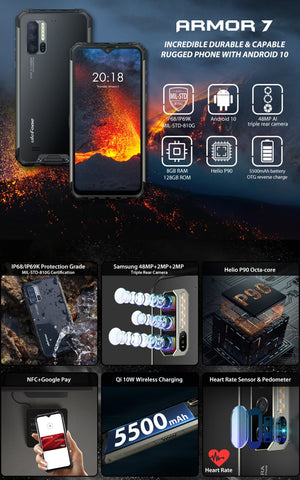 Ulefone Armor 7 Rugged Phone 8+128GB