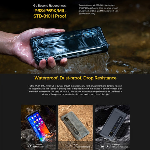 Ulefone Armor 12S Rugged Phone Dual SIM 8GB+128GB (Global Version)