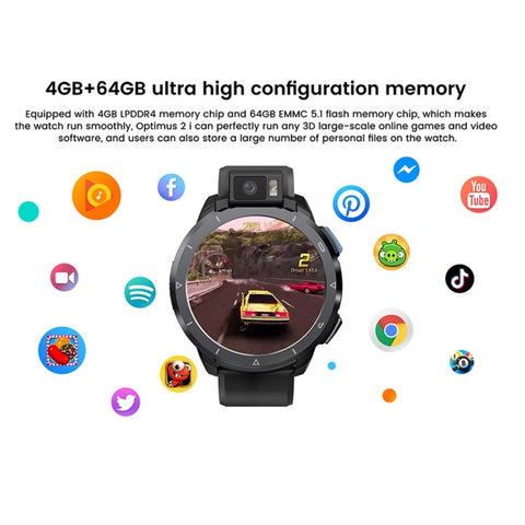 KOSPET Optimus 2 Rotating Camera 4GB+64GB Smartwatch