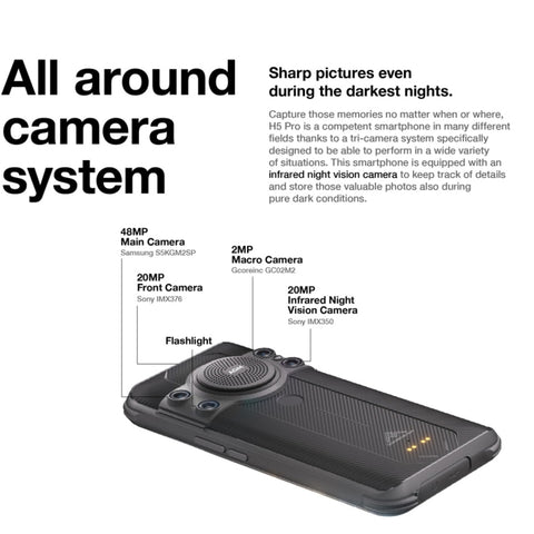 AGM H5 Pro Rugged Phone Night Vision Camera Dual SIM 8GB+128GB (Global Version)