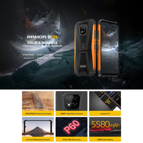 Ulefone Armor 8 Pro Rugged Phone 6GB+128GB