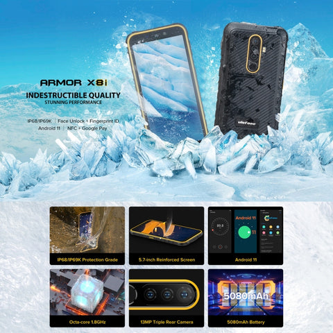 Ulefone Armor X8i Rugged Phone 3GB+32GB