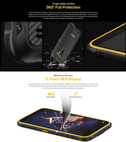 Ulefone Armor X8 Rugged Phone 4GB+64GB