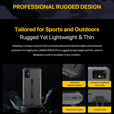 Umidigi Bison Pro Rugged Phone 4GB+128GB