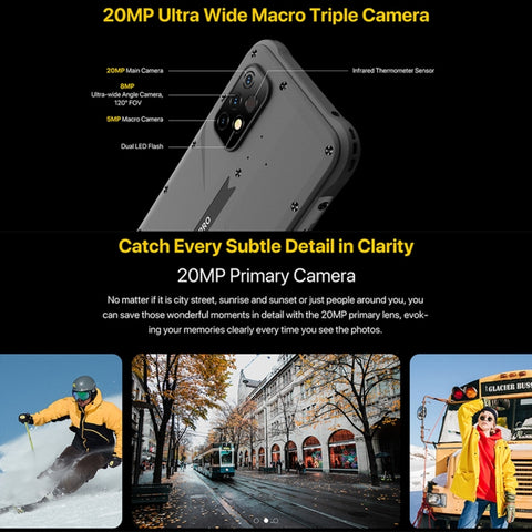 Umidigi Bison X10 Rugged Phone 4GB+128GB