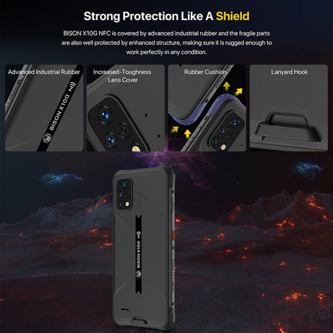 Umidigi Bison X10G NFC Rugged Phone 4GB+64GB