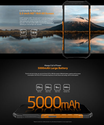 Ulefone Armor X5 Pro Rugged Phone 4GB+64GB