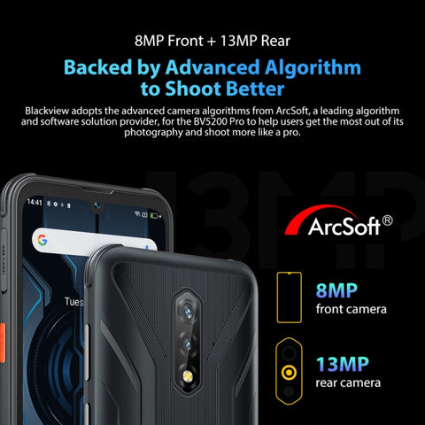 Blackview BV5200 Pro Rugged Phone Dual SIM 4GB+64GB (Global Version)