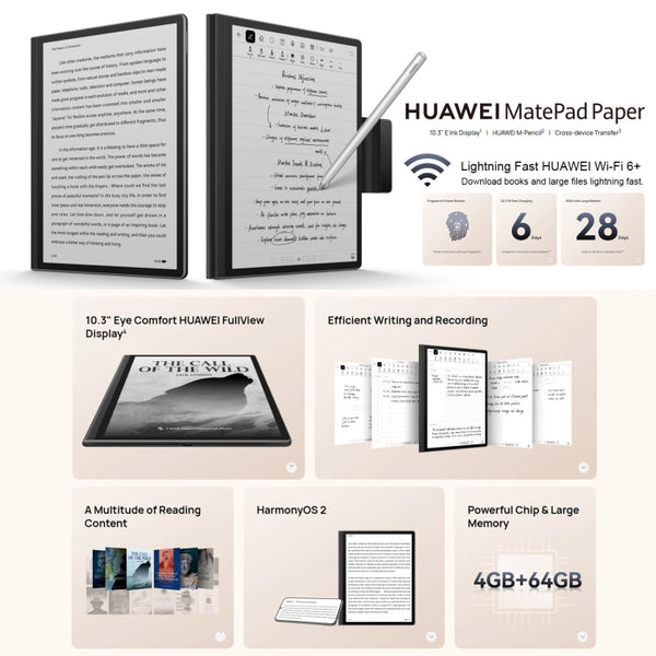 Huawei MatePad Paper HMW-W09 Wifi 10.3 inch 4GB+64GB – XTECHZ+